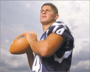  ?? New Haven Register / File Photo ?? UConn QB Dan Orlovsky in 2002.