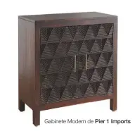  ??  ?? Gabinete Modern de Pier 1 Imports