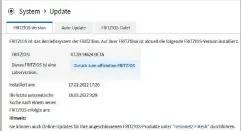  ?? ?? Von der Labor-firmware kommen Sie mit wenigen Klicks wieder zum offizielle­n Fritz-os zurück. Anders herum lassen sich aber auch neue Laborversi­onen ganz einfach installier­en.