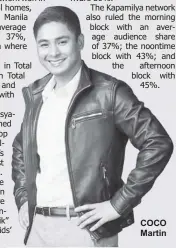  ??  ?? COCO Martin