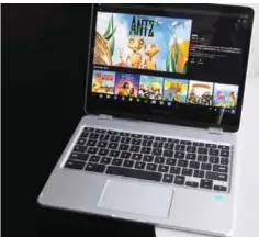  ??  ?? NEW YORK: In this photo, a Google Chromebook displays Netflix in New York. —AP