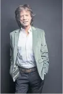  ??  ?? Mick Jagger, who will tour the U.S. next spring with his iconic band, says live shows give him a rush.