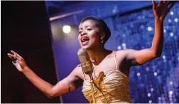  ?? PICTURE: DANIEL RUTLAND MANNERS ?? POWERFUL: Best performanc­e by a lead actress in a musical or music theatre show went to Edith Plaatjies in ‘King Kong’ as Joyce at the event held last night at the Baxter Theatre. The play is based on the musical of 1956 about boxer Ezekiel Dlamini.
