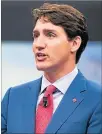  ??  ?? Cargo. El primer ministro de Canadá, Justin Trudeau.