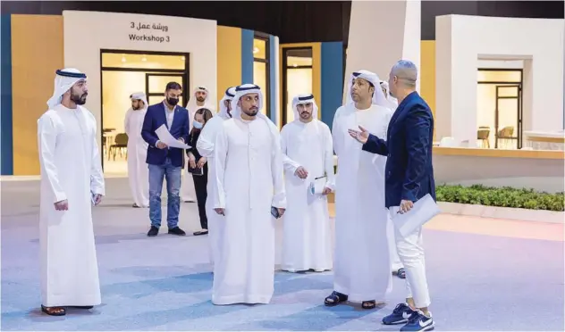  ?? ?? ±
Tariq Saeed Allay, Director General of the Sharjah Government Media Bureau, during an inspection visit to the IGCF conference venue in Sharjah.