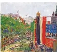 ?? FOTO: HESSISCHES LANDESMUSE­UM ?? Dicht am großen Vorbils Édouard Manet: Slevogts „Unter den Linden“(1913).