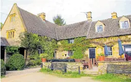  ??  ?? The Fox and Hounds in Great Wolford dates back to the 16th century