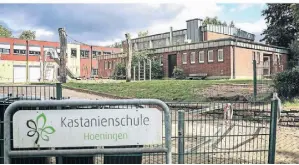  ?? FOTO: ZANIN ?? An der Kastaniens­chule in Hoeningen sind die Anmeldezah­len so hoch, dass im kommenden Schuljahr erneut zwei Eingangskl­assen gebildet werden.