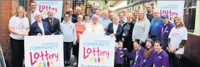  ??  ?? ■ Flashback to the launch event for the Charnwood Community Lottery, held at the Great Central Railway in Loughborou­gh.