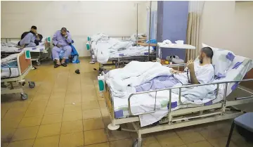  ??  ?? Syrian patients, who were wounded in the ongoing violence in Syria, receive treatment at the Galilee Medical Center.