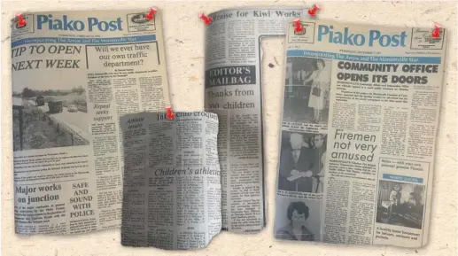  ??  ?? Stories on the fire service, community services and ‘the tip’, as well as traffic department­s were top issues during the late 1970s.