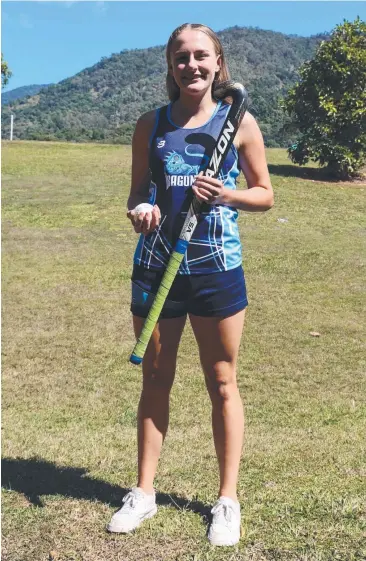  ??  ?? ON THE GO: Redlynch State College’s Phoebe Nixon loves lots of sports, especially hockey.
