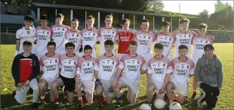  ??  ?? The Luke O’Toole’s team who defeated AGB in the Under-17 Football League on Monday night.