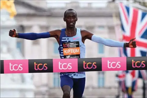  ?? ?? Kelvin Kiptum har vundet flere maratons, heriblandt London Marathon i 2023. Foto: Justin Tallis