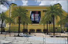  ?? ASHLEY LANDIS — THE ASSOCIATED PRESS ?? The NBA created a world in Florida that will test players, coaches and fans alike when basketball resumes at ESPN’s Wide World of Sports Complex.