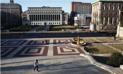  ?? Photograph: Mark Lennihan/AP ?? Columbia University was accused by a maths professor at the institutio­n of submitting inaccurate data to annual ranking system.