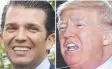  ??  ?? Donald Trump Jr and his father President Donald Trump.