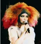  ??  ?? Icelandic singer Bjork performing in Paris in 2013. — Wikipedia Commons