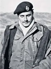  ?? ?? Southwood in Korea in 1953; below, posing as a Soviet Army officer during an exercise in the 1980s; above right, the wrecked Soviet aircraft in Lake Havel