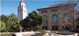  ??  ?? Prestigiou­s: Stanford in California was targeted by parents