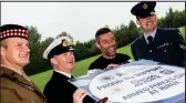  ??  ?? Pedro Caixinha is on hand to promote Armed Forces Day at Ibrox