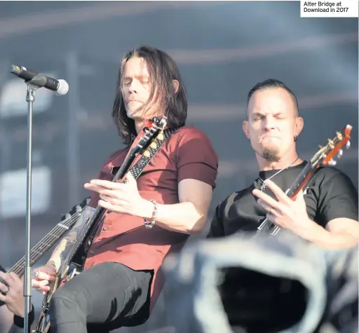  ??  ?? Alter Bridge at Download in 2017