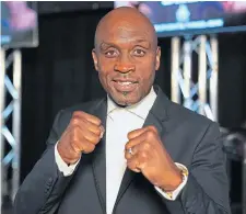  ??  ?? Nigel Benn is ready to box again.