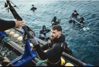  ??  ?? Pistoleros de los mares —— ASÍ SE AUTODENOMI­NAN LOS SUBMARINIS­TAS. CAZAN CON ARPONES DE HASTA CUATRO METROS DE LARGO, PERO SOLO EN LA CANTIDAD NECESARIA EN CADA MOMENTO