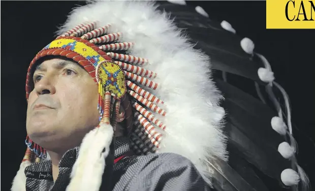  ?? MARK TAYLOR / THE CANADIAN PRESS ?? Assembly of First Nations National Chief Perry Bellegarde says the inquiry into missing and murdered Indigenous women and girls needs to be broadened to review all police services to “fix what obviously is not working.”