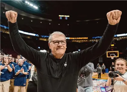  ?? Soobum Im/Getty Images ?? The USBWA announced Wednesday it will name its annual award for Women’s National Coach of the Year after UConn’s Geno Auriemma at the conclusion of his coaching career.
