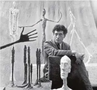  ??  ?? Alberto Giacometti, 1951. Fotografía de Gordon Parks