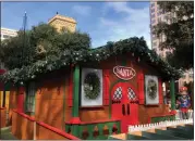  ?? SAL PIZARRO — STAFF ?? The new Santa House at Christmas in the Park will be open for young visitors after the annual holiday tradition opens in San Jose's Plaza de Cesar Chavez tonight.