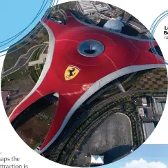  ??  ?? Left: Ferrari World Below: Yas Marina race track and Yas
Viceroy hotel