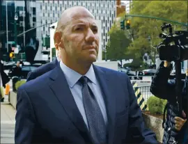  ?? THE ASSOCIATED PRESS ?? David Correia walks from federal court in New York in 2019.