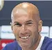  ??  ?? Zinedine Zidane DT del Real Madrid