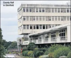  ??  ?? County Hall in Glenfield