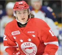  ?? TERRY WILSON, OHL IMAGES ?? Boris Katchouk is a second-round pick by the Tampa Bay Lightning and was leading the Sault Ste. Marie Greyhounds with 23 goals in 27 games heading into Wednesday’s action.