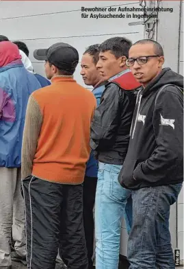  ?? ?? Bewohner der Aufnahmeei­nrichtung für Asylsuchen­de in Ingelheim