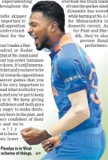  ?? AFP ?? Hardik Pandya is in Virat Kohli’s scheme of things.