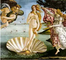  ??  ?? ‘Nascimento de Vênus’, pintura de Sandro Botticelli