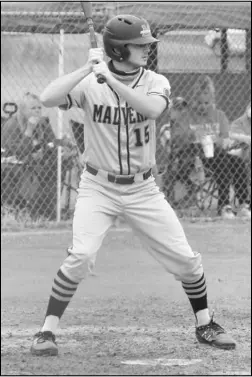  ?? Photo by Alexis Meeks ?? Malvern’s Logan Paul gets ready to hit in the Leopards’ game against Fountain Lake Tuesday. Paul led the Leopards in RBIs with four.