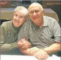  ??  ?? Ann and Greg Serratore marked their 70th wedding anniversar­y Sept. 17. “We had what they called a ‘peanut wedding,’ not a sit-down dinner, but beef and sausage sandwiches, beer and soft drinks,” Greg Serratore recalled.