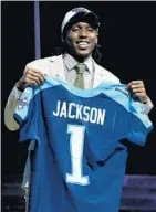  ?? Elsa Garrison Getty Images ?? ADOREE’ JACKSON wasn’t considered a sure-thing first-rounder, but the Titans picked the versatile Trojan at No. 18.