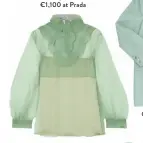  ??  ?? Ruffled organza blouse,
€1,100 at Prada