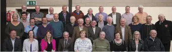  ??  ?? Adamstown show committee with retired members Eddie Roche former treasurer and Kay McCabe former secretary