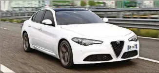  ?? ALFA ROMEO ?? The 2017 Alfa Romeo Giulia Ti is a much more affordable choice than the Quadrifogl­io.