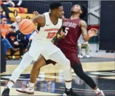  ?? KYLE FRANKO — TRENTONIAN PHOTO ?? Senior Myles Stephens and his Princeton teammates have non-conference games against Duke and St. John’s this season.