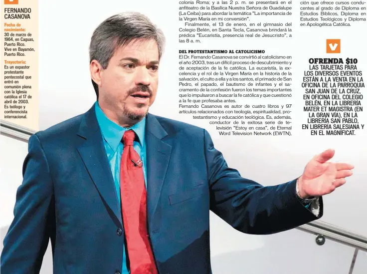  ??  ?? El Dr. Fernando Casanova siempre exalta la fe, la doctrina, la espiritual­idad y la moral católica en todas sus conferenci­as, cursos o talleres.