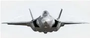  ??  ?? The F-35 fighter is a budget bomb.