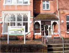  ??  ?? Marlow Library is set to undergo a complete refurbishm­ent.